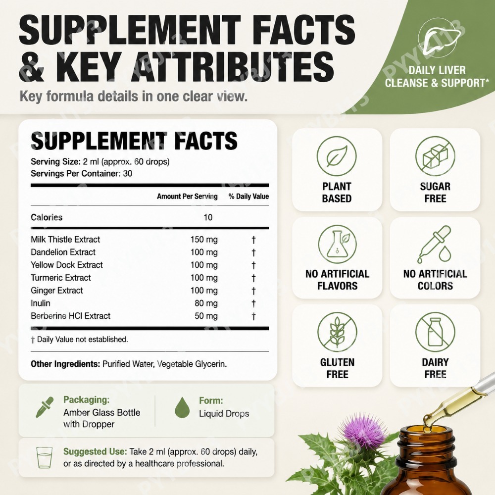 Liver Support Drops with Berbe - огляд і ціна Herbal Wellness Drops