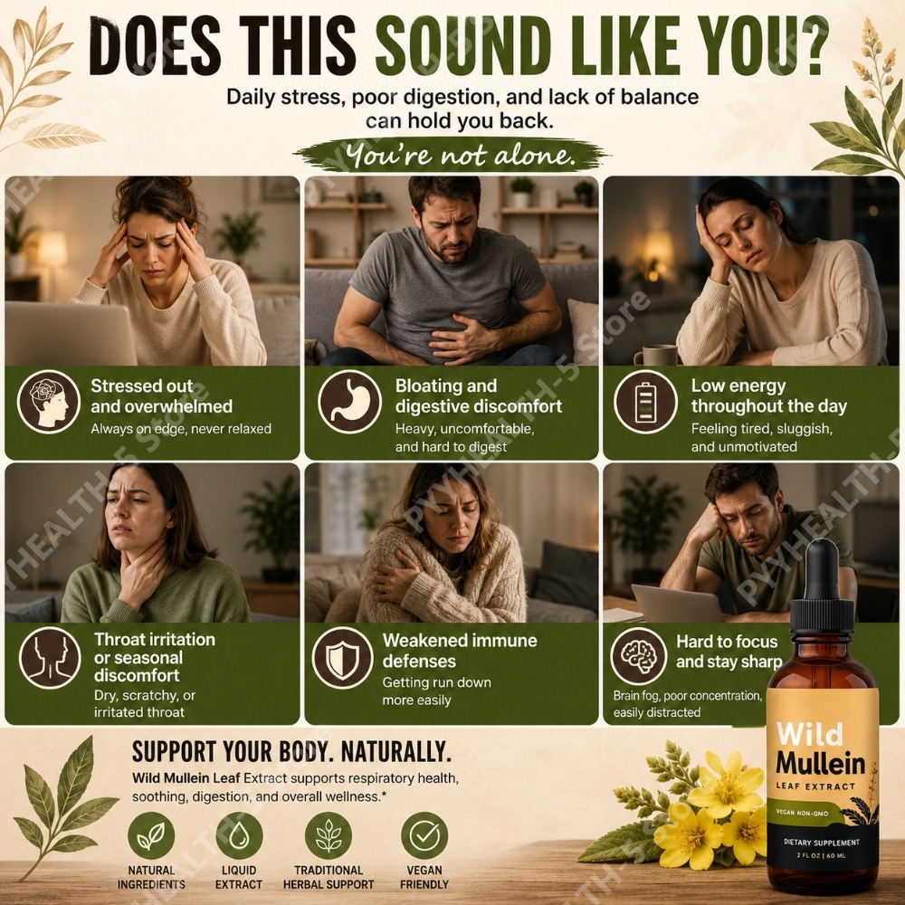 Wild Mullein Leaf Drops with G - огляд і ціна Herbal Wellness Drops